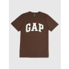 GAP Tričko s logom Everyday Soft Hnedá S