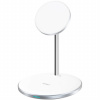 Wiwu Wi-W019 2v1 bezdrôtový nabíjací stojan MagSafe na iPhone/AirPods - biely - možnosť vrátiť tovar ZADARMO do 30tich dní