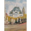 Košice,Divadlo - akad. mal. Varuzhan Aghamyan, originálny, ručne maľovaný obraz L (do veľkosti 95x95cm) Viac farieb