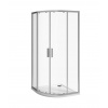 Jika Nion Sprchový kút štvrťkruhový, 90x90 cm, rádius 55 cm, Jika perla Glass, strieborná/transparentné sklo H2532N20026681
