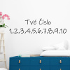 Veselá Stena Samolepka na stenu Vlastné číslo - Ink free Farba: černá