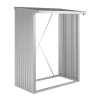 Biohort Stojan na drevo WoodStock 150 strieborný, 157 x 102 x 199 cm