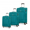 American Tourister Summer Session 3-dielna sada mäkkých kufrov - modrá American Tourister
