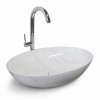 CERAMICA LATINA PREMIUM 67 x 44,5cm umývadlo na dosku oválne, keramické, textúra mramoru