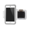 AppleMix Športové puzdro pre Apple iPhone 6 / 6S - biele s reflexným prúžkom