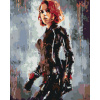 ZUTY Maľovanie podľa čísel - AVENGERS BLACK WIDOW II Rámovanie: bez rámu a bez vypnutia plátna, Rozmer: 80x100 cm