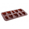 Silikónové formičky na čokoládu Banquet CULINARIA Brown 20,4 x 10,5 cm zvieratká