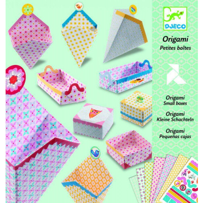 DJECO Tvorivá sada Origami: Malé krabičky