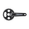 Stred SHIMANO Deore M6100 175mm 32z. 12-k. čierny dvojdielny bez ložísk