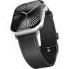 Epico Watch Strap Leather for Apple Watch SE/Series 1-9 (42/44/45 mm)/10 (46 mm)/Ultra (49 mm) – čierny 9918131300013
