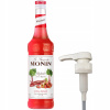 Barmanský sirup MONIN Rhubarb RABARBAR 700 ml + Pumpička