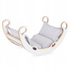 Hojdačka pre deti Mini Rocker XS Vankúš svetlosivý WoodenPlay MISIOO