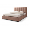 Wilsondo Čalúnená manželská posteľ s úložným priestorom Huigo 140x200 - ružová