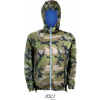 SOL´S SKATE / Podšitá unisex vetrovka - camo/roayl XS