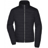 James&Nicholson Dámska prešívaná bunda JN1119 Black M