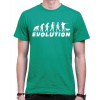 Fajntričko Tričko - Evolúcia Poľovník, Farba zelená, Strih/ Variant Pánsky/UNISEX