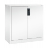 Kancelárska skriňa Acurado - príručná, krídlové dvere, 930 x 400 x 1000 mm, biela