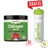 GreenFood Nutrition Collagen Forte 180 g + Ekologická fľaša zadarmo Malina