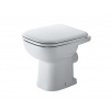 Duravit D-Code Stojace WC, zadný odpad, s HygieneGlaze, alpská biela 21080920002