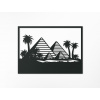 drevko Obraz Pyramídy v Gíze Rozmer obrazu: 65 x 89 cm, Farba dekorácie: Buk Bavaria