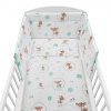 NEW BABY 3-dielne posteľné obliečky New Baby 90/120 cm Srnka mätové