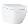GROHE 39554000 EURO CERAMIC SET, WC závesné Rimless Triple Vortex+WC sedátko alpská biela GRO 39554000