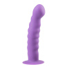 Easytoys wavy dildo with clamps purple