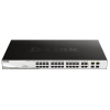 D-Link DGS-1210-28MP 28-portový gigabitový Smart+ PoE switch, 24x GbE PoE+, 4x RJ45/SFP, PoE 370W DGS-1210-28MP/E