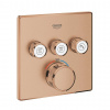 Grohe Grohtherm SmartControl Termostatická batéria pod omietku, 3 ventily, kefovaný Warm Sunset 29126DL0-GR