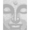 ZUTY Bodkovanie - ZELENÝ BUDDHA Rámovanie: vypnuté plátno na rám, Rozmer: 80x100 cm