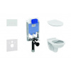 Ideal Standard ProSys - Set predstenovej inštalácie, klozet Alpha s doskou, tlačidlo Oleas M2, SoftClose, biela ProSys80M SP109