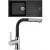 Set Sinks (dřez Perfecto 1000 Pureblack 26 + baterie Enigma S Pureblack 26) PE10026ENSGR26