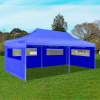 Modrý skladací párty stan 3 x 6 m-ForU-41583