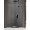 New Trendy Avexa Black sprchovací kút 80x80 cm čierna matné/priehľadné sklo EXK-3874
