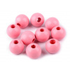 Drevené korálky Ø25 mm Farba: 3 ružová svetlá