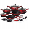 Sada hrncov - Hrnce Berlinger Haus Metallic Black Burgundy Line (Sada hrncov - Hrnce Berlinger Haus Metallic Black Burgundy Line)