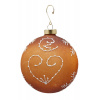 Vianočná sklenená perníková ozdoba gula 1ks, 12 cm - Hrubý povrch