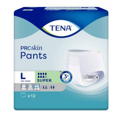 TENA Pants Super L naťahovacie inkontinenčné nohavičky (inov.2024) 1x12 ks, 7322542168448