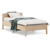 Posteľný rám s čelom biely 75x190 cm borovicový masív-ForU-842626