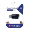 Verbatim USB flash disk, USB 3.0 (3.2 Gen 1), 32GB, Store N Click, čierny, 49307, USB A, s výsuvným konektorom