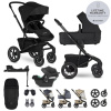 EASYWALKER SET Kočík 4v1 Jimmey Pepper Black XXL AIR + RWS + CYBEX Aton B2 i-Size