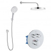 Kielle Oudee Podomítkový set termostatické baterie + příslušenství, chrom 20627SPT40