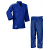 JUDO KIMONO ADIDAS CONTEST J650 MODRÉ - stříbrné pruhy Velikost: 175