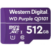 WD PURPLE 512GB MicroSDXC QD101 / WDD512G1P0C / CL10 / U1 /