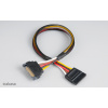 AKASA Predlžovací napájací SATA 15pin kábel - 30 cm AK-CBPW04-30