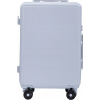 WINGS Pastelovo modrý príručný kufor 55x45x25 bunting cabin cestovný kufor 4 kolieska malý tvrdý príručný batožina abs s