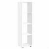 FMD Stojaca polica so 4 priehradkami biela - Biela - 146348-260704