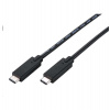 Kabel C-TECH USB 3.2, Type-C (CM/CM), PD 100W, 20Gbps, 1m, černý (CB-USB32-10B)