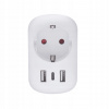 USB typ A zástrčka Solight cestovný adaptér s USB