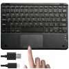 Bezdrôtová klávesnica Bluetooth touchpad USB-C tichá slim čierna Alogy